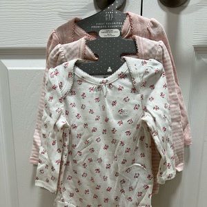 NWT - Baby Gap - Baby’s first 3 pack long sleeve body suits.
